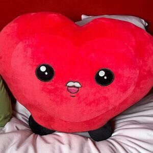 LoverFella Heart Plush Juniper Creations Mustache Stuff Pillow Surgery Valentine